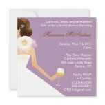 Bridal Wine Ensemble (lilac) Personalized Announcement