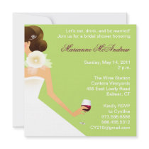 Bridal wine invitation