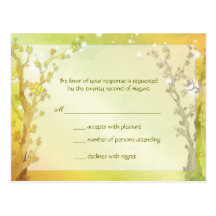 BridalHeaven Gate of Dawn Wedding RSVP (4.25x5.6) Postcard