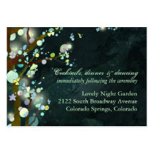 BridalHeaven Lovely Night Reception Card (3.5x2.5) Business Card