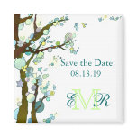 BridalHeaven Lovely Night Save the Date Monogram Refrigerator Magnet