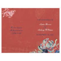 BridalHeaven Mum in Red Bi Fold Wedding Programs