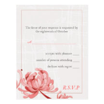 BridalHeaven Mum in Red Wedding RSVP Postcards