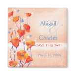 BridalHeaven Poppy Save the Date Invitation Magnet