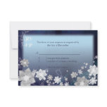 BridalHeaven SnowFlowers Wedding RSVP Card (3.5x5) Invite