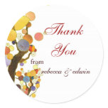 BridalHeaven Whimsical Tree White Wedding ThankYou Stickers