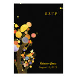 BridalHeaven Whimsical Trees Black RSVP (3.5x5) Invitations