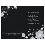 BridalHeaven Winter Wedding Bi Fold Program(Black) Flyer