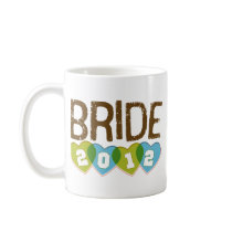 Bride 2011 Vintage Sporty Brown & Green Mug