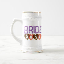 Bride 2011 Vintage Sporty Brown & Purple Coffee Mug