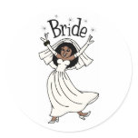 Bride (African-American) stickers