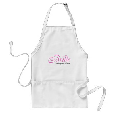 Bride (Always and Forever) Apron by CelebrationZazzle