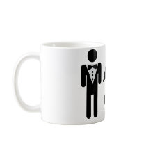 bride and bridegroom icon mugs