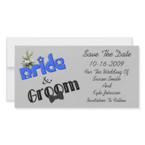 Bride And Groom Design Wedding Save The Date
