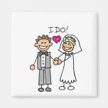Bride and Groom Exchange vows Magnets