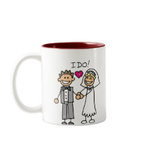 Bride and Groom Exchange vows Coffee Mugs