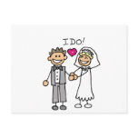 Bride and Groom Exchange vows Post Card