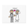 Bride and Groom Exchange vows Post Card