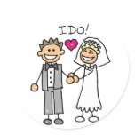 Bride and Groom Exchange vows stickers