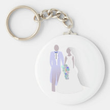 Bride and Groom Keychain
