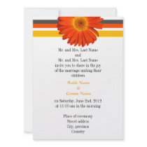 Bride and Groom parents, wedding invitation