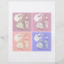 Bride and Groom Pop Art Personalized Flyer