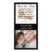 Bride and Groom Save the Date Photo Card