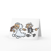 Bride And Groom Wedding Elope Elopement Cards