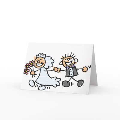 Bride And Groom Wedding Elope Elopement Cards by TheBridalShop