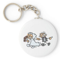 Bride And Groom Wedding Elope Elopement Key Chains