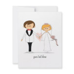 Bride and Groom Wedding Invitations