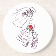 Bride/Bachelorette Party Drink Coaster
