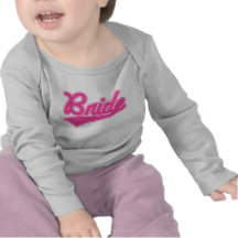 Bride (Baseball Script Pink) T-shirt