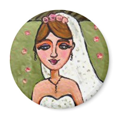 Bride Beautiful - magnet by folkartblonde