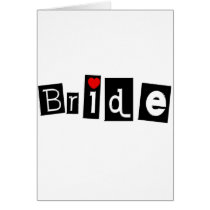 Bride (Blk Sq) Card