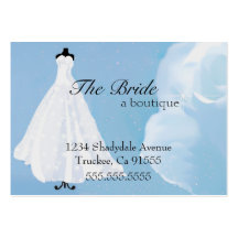 Bride Boutique-Wedding Dress Business Card Template