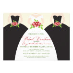 Bride & Bridesmaids Bridal Luncheon Invite (black)