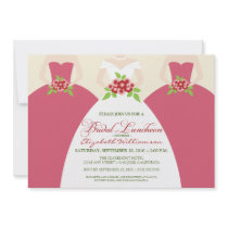 Bride & Bridesmaids Bridal Luncheon Invite (pink)