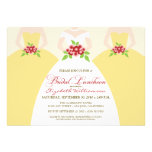 Bride & Bridesmaids Bridal Luncheon Invite: yellow