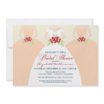 Bride & Bridesmaids Bridal Shower Invite (peach)