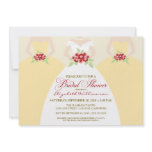 Bride & Bridesmaids Bridal Shower Invite (yellow)