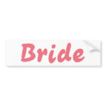 Bride Bumper Stickers