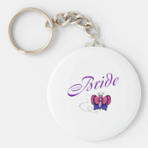 Bride Butterfly Key Chain