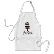 Bride Cake Best Friend Aprons