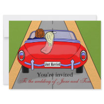 Bride Car Personalized Invite