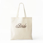 Bride Classy Browns Tote Bags