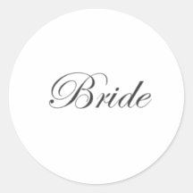 Bride Edwardian sticker