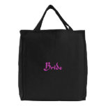 Bride Embroidery Tote Bag
