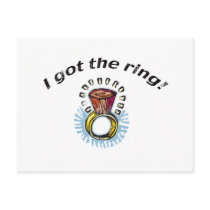 Bride Engagement Postcard