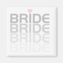 Bride Fade Tshirts and Gifts Fridge Magnet